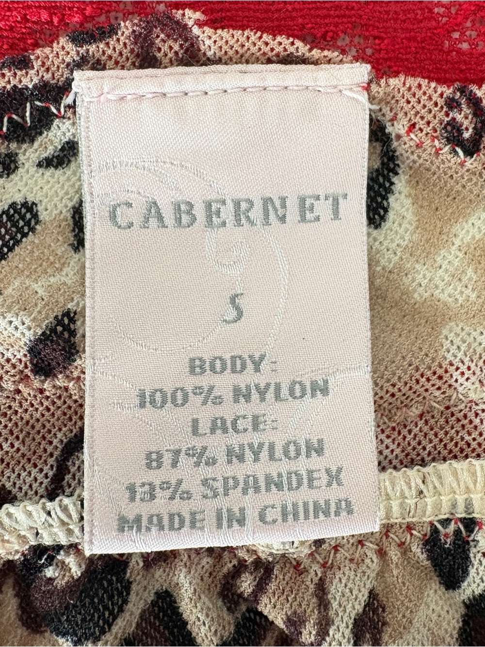 Cabernet Y2K Leopard Mesh Babydoll Top S Red Lace Whimsigoth Indie Sleaze Vampi - Picture 12 of 13